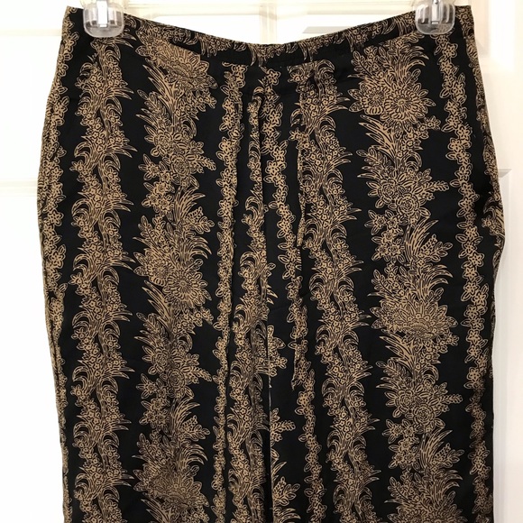 Tommy Bahama 100% Silk Floral Print Crop Pants Loose Fit Women 6 - Picture 3 of 8